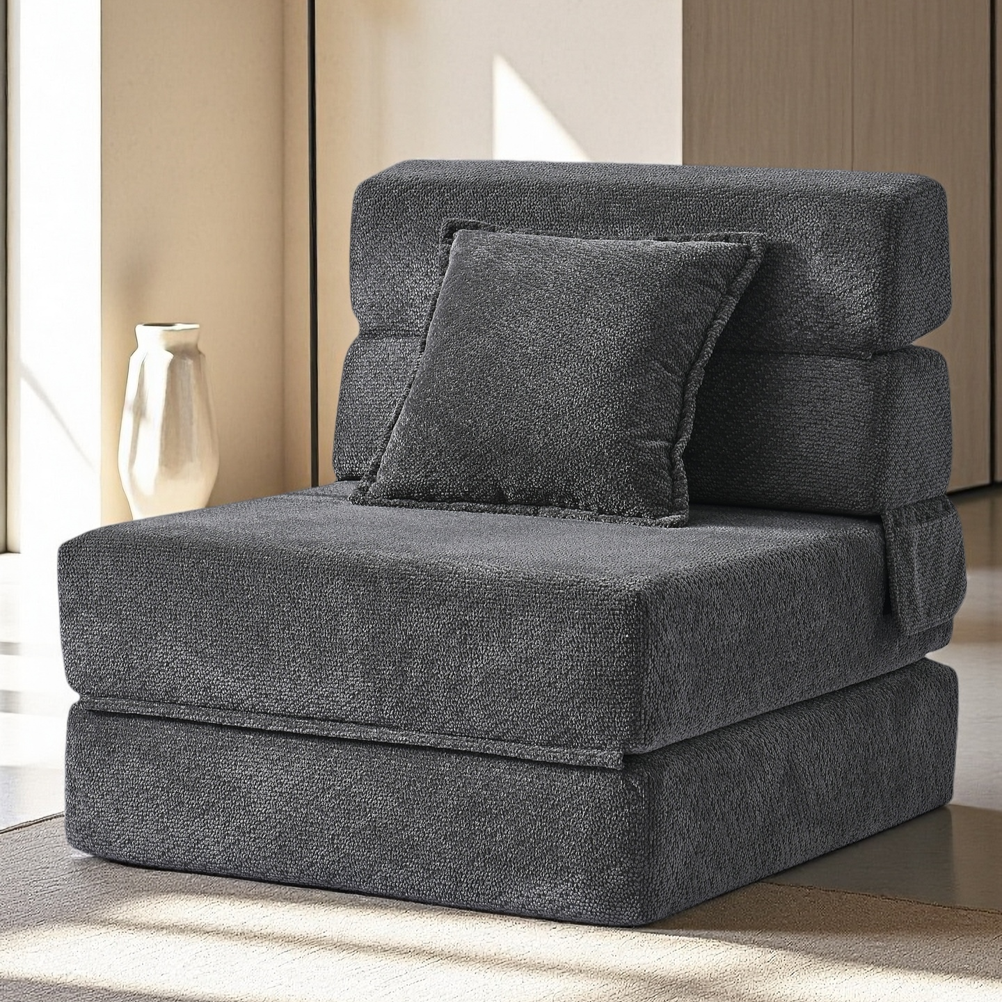 3-in-1 Compressible Sofa Bed with Velcro