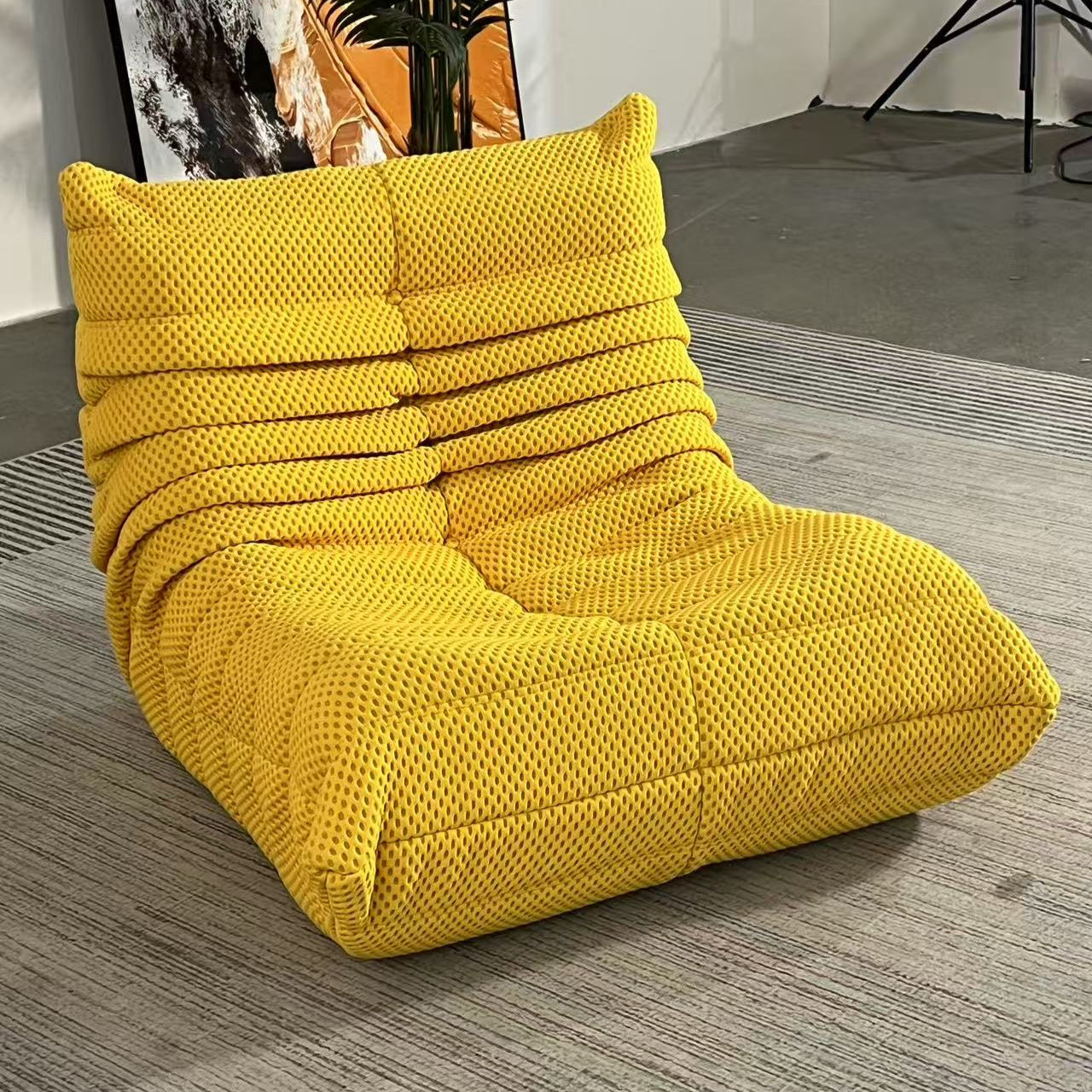 Giant Memory Foam Bean Bag Chair – Faux Fur Fireside Sofa for Adults – Ergonomic Lounger for Living Room, Bedroom, Dorm & Office