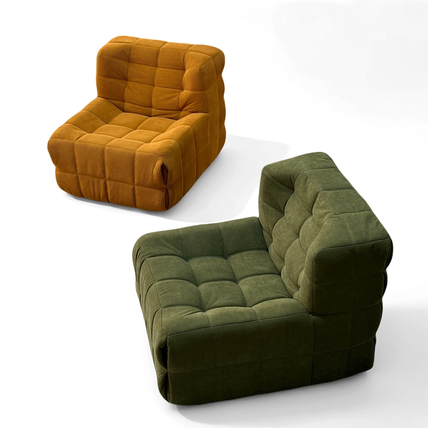 Waffle Sofa Various Fabrics (Single/Double)