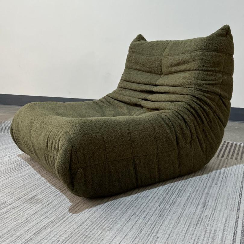 Giant Memory Foam Bean Bag Chair – Faux Fur Fireside Sofa for Adults – Ergonomic Lounger for Living Room, Bedroom, Dorm & Office