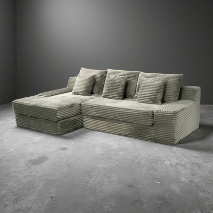 Luxury Compressed Sofa Bed - Plush Rabbit Hair Corduroy | Ergonomic Design | Instant Unboxing