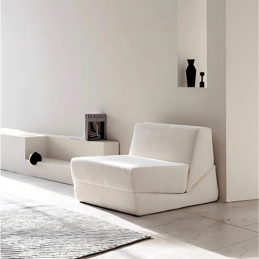 3-in-1 Convertible Compressed Single Sofa - Ultra-Soft Lambswool | 800lb Capacity | 10-Year Warranty