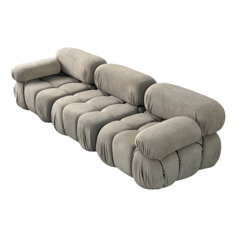 Modular Sofa Set - Customizable Sectional Couch with Reversible Chaise, Ottoman & DIY Colors (Black, White, Gray, Red, Yellow)