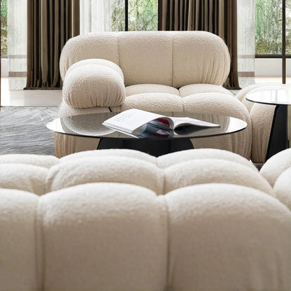 Modular Sofa Set - Customizable Sectional Couch with Reversible Chaise, Ottoman & DIY Colors (Black, White, Gray, Red, Yellow)