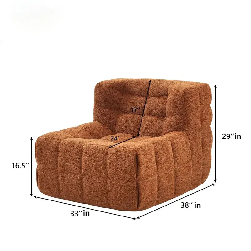 Premium Compressed Sponge Floor Sofa | 3D Honeycomb Fabric & High-Resilience Foam |it's perfect for any living space.